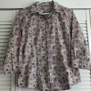 LL Bean Wrinkle-free Blouse, Size S